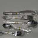 20 Piece Silverware Set, Stainless Steel Flatware Set for 4 Food Grade Novelty Flatware Cutlery Utensil Set Include Knife Fork Spoon Mirror Polished Dishwasher Safe