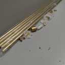 1 1/8 Inch Diameter Curtain Rods 144 to 240 Inches(12-20ft), Telescoping Heavy Duty Large Drapery Rod with Adjustable Aluminum Alloy Bracket, Solid End Caps for Windows Patio Decoration, Brushed Gold