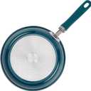 Rachael Ray Create Delicious Deep Nonstick Frying Pan / Fry Pan / Skillet with Lid - 9.5 Inch, Blue (Teal Shimmer)