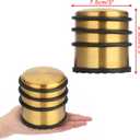 Sumnacon Heavy Duty Floor Door Stopper No Drill - Durability Stainless Steel Door Stop with Anti-Skid Rubber - Contemporary Safety Doorstop for Home Office Commercial Industrial,Gold
