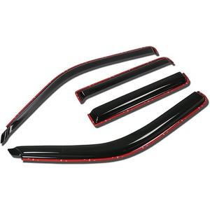 DNA Motoring WVS 088 Window Vent Visor Deflector Rain Guard (Pack of 2)