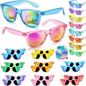 GINMIC Kids Sunglasses Party Favors, 16 Pack Party Sunglasses For Kids, Boys And Girls with UV 400 Protection , Party Favors For Kids 4-8 3-5, Kids Sunglasses Bulk For Goodie Bags