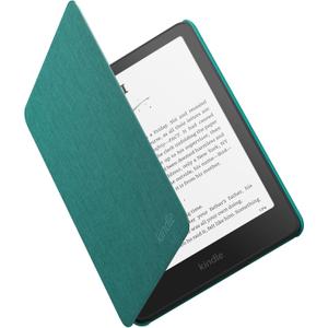 Amazon Kindle Paperwhite and Kindle Colorsoft Case, Lightweight and Water-Safe, Foldable Protective Cover - Fabric (Jade)