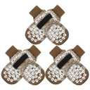 EXPAWLORER 6PCS Anti-Slip Dog Socks to Prevent Licking Paws,Dog Shoes for Hot Pavement,Best Paw Protector Traction Control on Hardwood Floor,Dog Booties for Puppy Small Senior Dogs