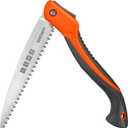 GROWIT Folding saw 11 Inch - Heavy Duty Pruning Saw with Triple-Cut SK5 Blade, 7 TPI Razor Teeth for Tree Trimming, Wood Cutting, Camping, Bushcraft, and Gardening