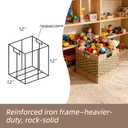 12x12 Cube Storage Bins, Paper Rope Baskets for Shelves, 4 Pack