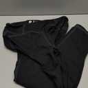 VOOVEEYA Curvy Womens Leggings, High Waisted Yoga Pants with Back Pockets, Tummy Control - Buttery Soft - Stretchy (XX-Large, Black)