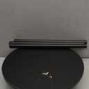 KINNARY Plant Stand Indoor, Mid Century Wood Plant Stand Black Plant Table for Flower Pots, Tall Metal Plant Holder, Modern Home Decor Small Round Side End Table (11.8"x16")