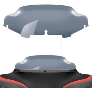 Amazicha Smoke Tint 6" Windshield Windscreen Compatible for Harley Davidson Touring Street Glide Electra Glide FLHT FLHTC FLHX 1996-2013