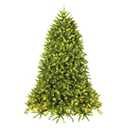 Goplus 5-ft Pre-lit Artificial Christmas Tree with 450 Multi-function Yellow LED Lights