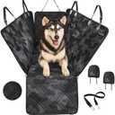 Meadowlark Dog Car Seat Cover, X-Large Heavy Duty Pet Seat Cover for Back Seat, Extra Padded Non-Slip Dog Hammock, Water-Resistant Back Seat Protector for Cars Trucks and SUVs (64 W x 60" L) (Gray Camo)