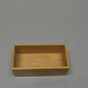 Bamboo Drawer Organizer Utensil Holder for Kitchen, Small Wood Silverware Storage Organizer, Stackable Box Tray for Cutlery, Flatware, Bathroom Caddy for Makeup, Perfume, Jewelry, 6x3x2.5 Inch