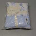 Laura Ashley - Queen Sheet Set, Crisp & Cool Cotton Percale Bedding with Deep Pockets, Lightweight for Year Round Comfort, Bed Sheets with Matching Pillowcases (Floral Ribbon Blue)