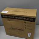 Vinyl Record Player with Speakers Vintage Turntable for Vinyls Records Belt-Driven Turntables 3-Speed Bluetooth Playback Headphone AUX RCA Line LP Vinyls Players for Sound Enjoyment Retro Brown