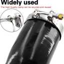High Performance 4-Ply Reinforced 45 Degree ID 3.5 Inch Elbow Silicone Coupler Hose with 2 T-Bolt Clamps, Wall Thickness 5mm Leg Length 4 Inch for Turbo/Intercooler/Intake Piping