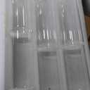 Shihanee 180 Pcs Pillar Candles and Glass Cylinder Vases Clear Cylinder Holders for Slim Pillar Candles Table Decoration (Ivory White)