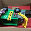 Maxx Action Large Motorized 19" Maxx Action Garbage Truck Toy Set with Lights and Sound Includes Dumpster, Trash Bin and Miniature Trash Pieces for Kids