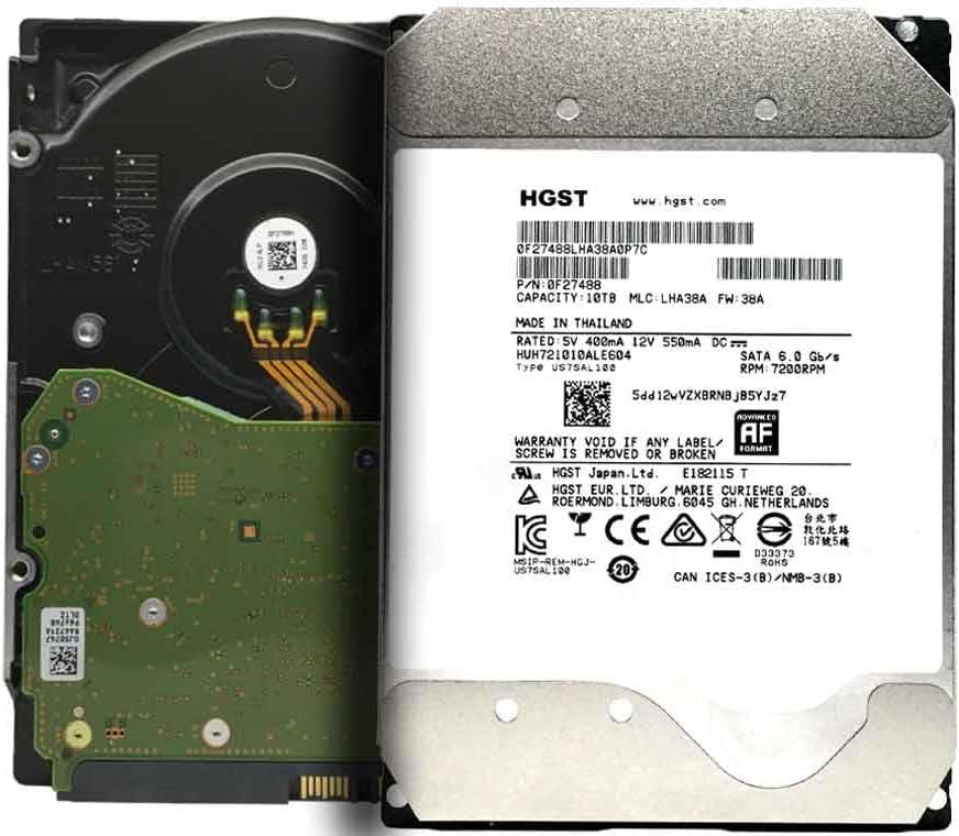 Hitachi Ultrastar He10 10TB SATA 6.0Gb/s 7200 RPM 256MB Cache 3.5'' Enterprise Hard Disk Drive 