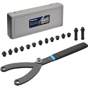 15PCS Universal Pulley Holder Tool Kit
Adjustable Pin Spanner Wrench Set, Variable Pins for Camshaft Crankshaft Pulley Removal, Engine Repair Tool