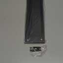 Black Mail Slot Stainless Steel 13 x 4 inches for Almost Any Door (Slot Size 9,8 x 2 inches) | Set with Front and Rear Piece and Screws | Easy Installation and Long Lasting | Stainless Steel