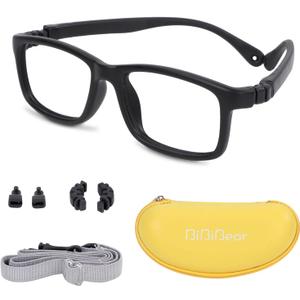 Toddler/Kids/Teens Glasses - Unbreakable TR90 Frame, 180 Flexible, Lightweight & Safe Glasses for Kids Age 2-15