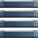 Parts DP129 (4-Pack) Porcelain Steel Heat Shield/Heat Plates 14 9/16 x 3 3/8" Replacement for Sunbeam, Nexgrill, Grill Master, Charbroil, Kitchen Aid, Members Mark, Uberhaus Gas Grills
