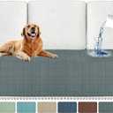 MAXIJIN Waterproof Oversized Couch Cover for Dogs Washable, Quilted Sofa Seat Cover for 3 Cushion Couch with Side Pockets, Non-Slip Furniture Protector for Pets Kids (Large Sofa, Dark Gray)