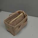 ZTUJO Purse Organizer Insert, Felt Bag Organizer with Metal Zipper, Handbag & Tote Shaper, For Speedy Neverfull Tote, 7 Sizes (Medium, Beige)