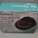 Shiatsu Foot Massager, Electric Feet Massage Machine, Deep Kneading Relief for Plantar Fasciitis, Air Compression, 3 Heat Levels, Relax for Home Office Use, for Women Mom Dad Black