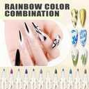 12 Color 3D Nail Art Pens Set