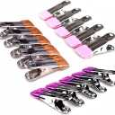 Stainless Steel Clothes Pins: 30 Packs Metal Beach Towel Clips, Pool Cover Clips,Heavy Duty Close Pins Hanging Towel Clamp Cloth ClipsBeach Chair Towel Clip