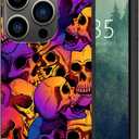 Compatible with iPhone 14 Pro Max Case,Halloween Skull Phone Case for Girls Woman TPU Soft Shockproof Protective Case Cover Designed for iPhone 14 Pro Max 6.7 inch