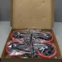 5 Inch Caster Wheels with Brake, Casters Set of 4 Heavy Duty 2000LBS, Safety Dual Locking Industrial Casters, Polyurethane Foam No Noise Wheels for Cart, Workbench(Two Hardware Kits Provided)