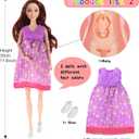dollbie 3-Pack 11.5 inch Pregnant Dolls - Fashion Dolls with Interchangeable Pregnant and Normal Bellies - Includes 3 Dolls, 3 Dresses, 3 Babies