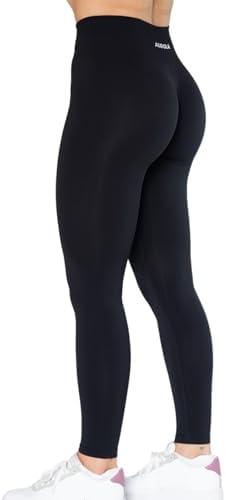 AUROLA Dream Collection Workout Leggings for Women High Waist Seamless Scrunch Athletic Running Gym Fitness Active Pants, Size L