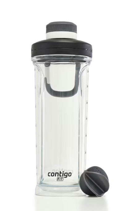 Contigo Fit Leak-Proof Shake & Go Mixer Bottle 28 oz Sake Color