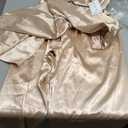 SWOMOG Mens Silk Satin Pajamas Set Long Sleeve Sleepwear Button-Down Pj Two-piece Loungewear with Long Pants, S