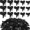 Leitee 300 Pcs Treble Hook Covers Assorted Sizes Fishing Hook Protector Bonnets Guard Safety Cap Protector, 5 Sizes (Black)