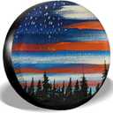 Spare Tire Cover Waterproof Sun Protection Fit for Trailers, RV, SUV, Off-Road Vehicle, Camper, and Trucks Black (15" for tire Diameter 27.55"-29.52")