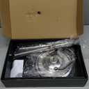 Toilet Paper Holder Free Standing, 25 H Stainless Steel Nickel Toilet Paper Stand, Weighted Base Floor Tissue Roll Holder for Bathroom,Toilet Roll Stand