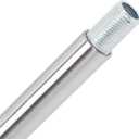 Brushed Nickel M12 Threaded Extension Rod for Pendant Light, Island Lighting, Chandeliers,lighting fixture downrods & stems,10 Inches