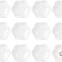 Shappy 12 Pcs Ceramic Jewelry Tray 4.5 in Ring Dish Bulk Decorative Trinket Dish for Bridal Shower Weddings Birthdays Gifts (White)