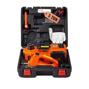 VEVOR Electric Car Jack, 5 Ton/11023 LBS Hydraulic Jack Lift with Electric Impact Wrench, Built-in Inflatable Pump, and LED Light for SUV MPV Sedan Truck Change Tires Garage Repair