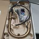 Delta Trinsic Touchless Kitchen Faucet with Touch Technology, Brushed Gold Kitchen Sink Faucet with Pull Down Sprayer, Single Hole, Champagne Bronze 9159TL-CZ-DST