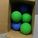 Shappy 24 Pieces Rubber Dog Tennis Balls for Dog Colorful Catching Pet Balls for Fetch Training 2.4 Inch Interactive Bounce and Floatable Toy for Park Beach