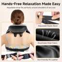 6D Neck Massager for Pain Relief Deep Tissue, Kneading Shiatsu Neck and Shoulder Massager with Heat,Cordless Massager for Back and Shoulder Pain, Gifts for Women Men Home Office Christmas (Black)