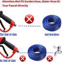 Upgraded Pressure Washer Gun with Extension Replacement Wand, M22 Fitting,7 Inch 30 Degree Curved Rod, 5 Nozzle Tips, 5000 PSI, 47 Inch