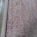 JONATHAN Y Medallion Weave Indoor Outdoor Area Rug 8X10 Red/Taupe, Sinjuri Textured for Backyard, Patio, Porch, Easy-Cleaning, High Traffic, Pet-Friendly, Non-Shedding (SMB101A-8) (7'9" x 10' (Rectangular)