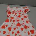 BTGIXSF Girls and Toddlers' Cotton Flutter Sleeve Dresses A Line Swing Skater Dress 687 Heart 130
