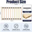 Chumia Dorm Bed Expander Kit with Foam Mattress Blocks (Adjustable Height), Expand Your Twin-XL by 25%, Includes 48" x 80" Wooden Slat Bed and 6 Foam Blocks for Different Mattress Heights